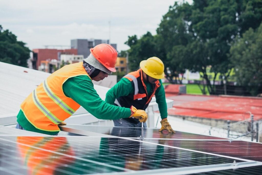 Instalação de painéis solares